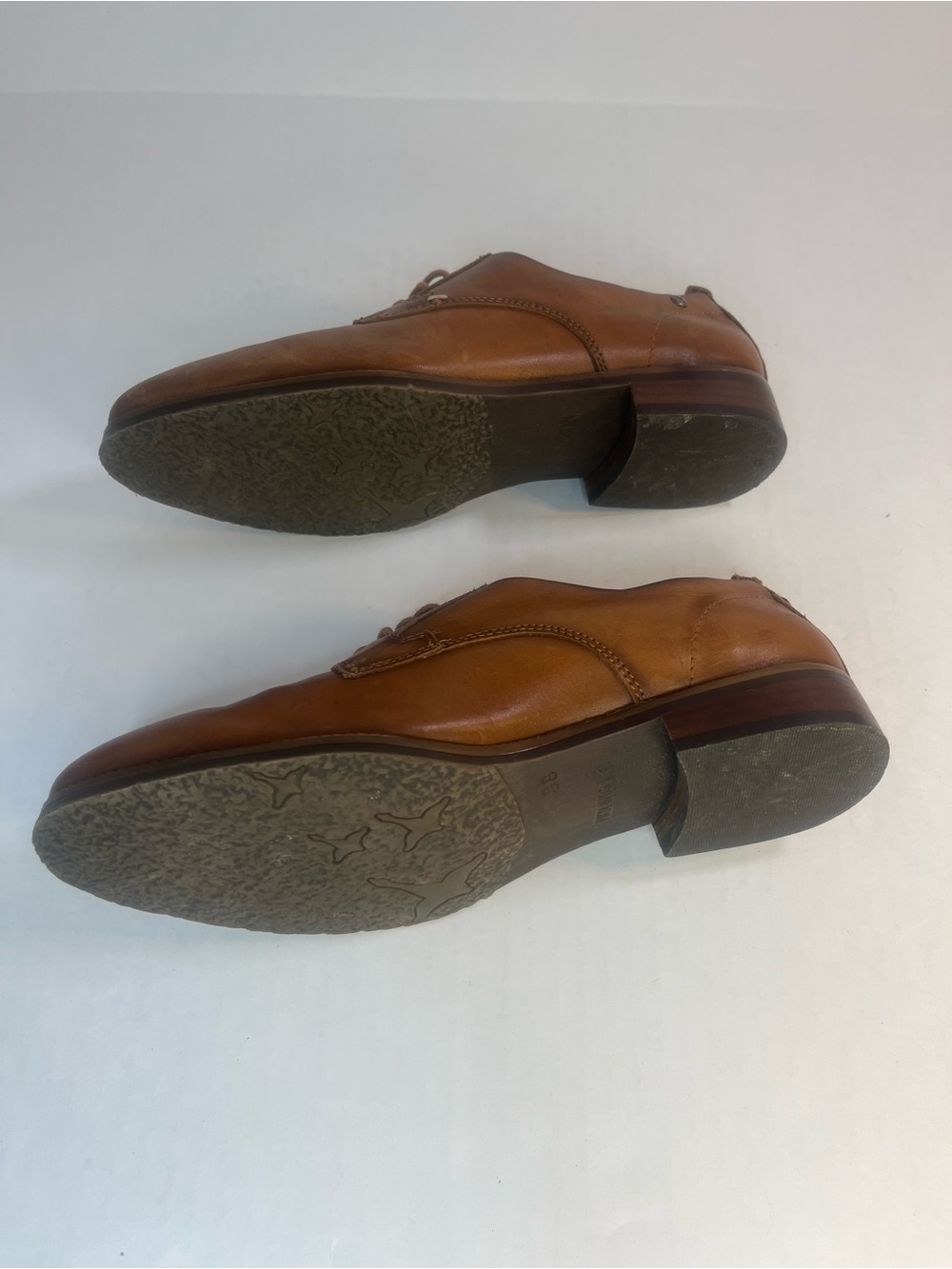 PIKOLINOS Tan Leather Lace-Up Loafers - Picture 9 of 15